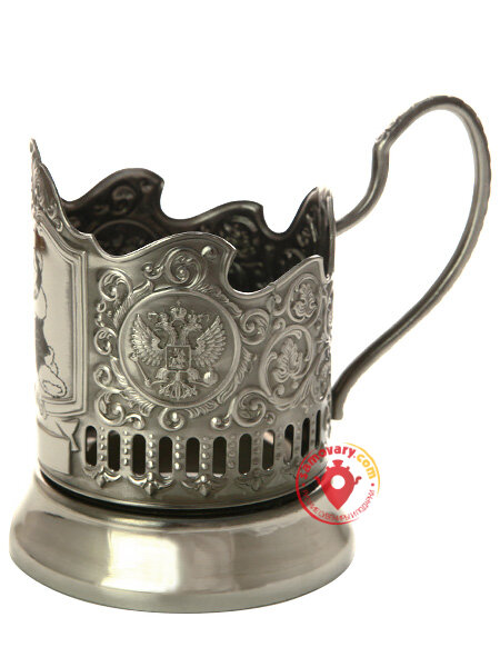 Никелированный подстаканник "Собака"